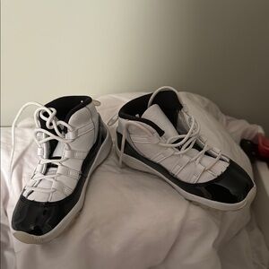 Black and White High-Top Sneakers